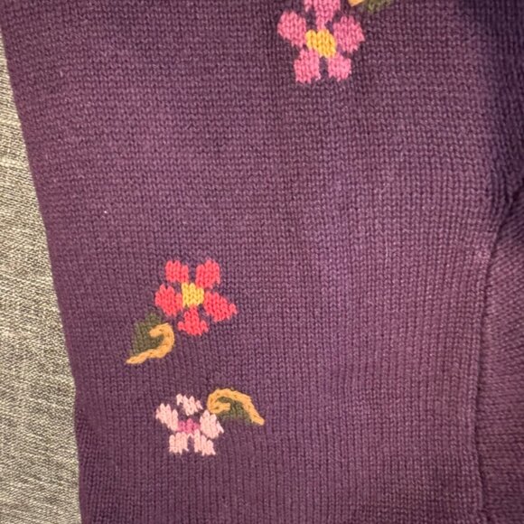 Vintage Coldwater Creek Cardigan Sweater 1X Embroidered Cottagecore Never Worn - Picture 8 of 11